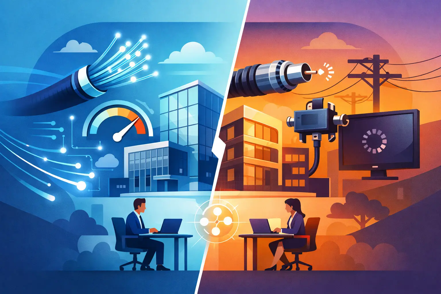 Fiber Internet vs Cable Internet for Business