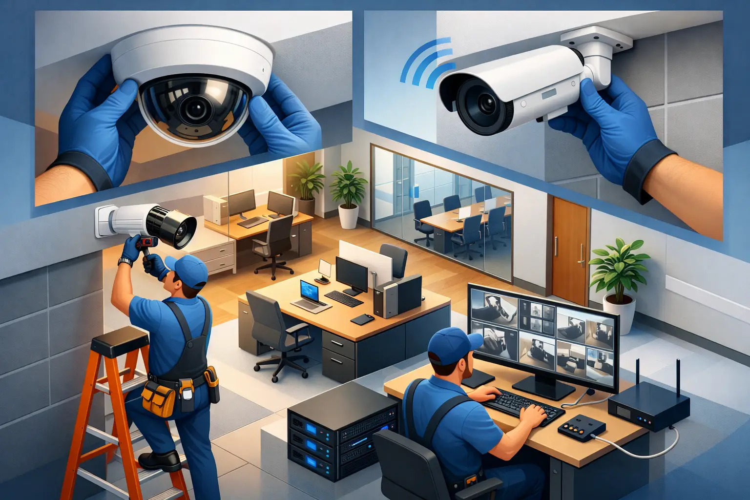 Office Security Camera System Installation